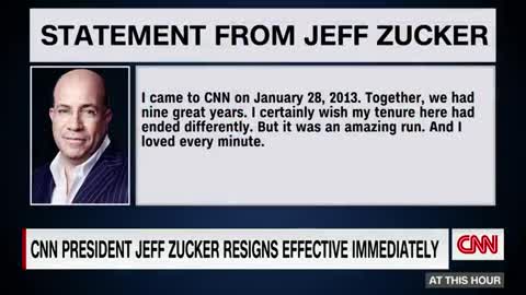 CNN's Jeff Zucker resigns over yet another scandal.