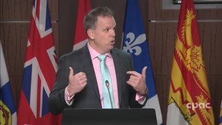 Mark Holland responds to reporters vaccination status of Conservative MPs