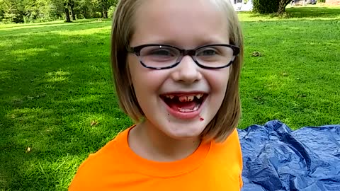Brave 7-Year-Old Gets Her Tooth Pulled Out In A Very Exciting Way