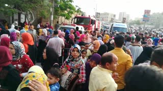 People Celebrate Eid El Fetr Prayer In Streets Egypt