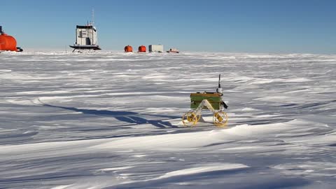 Constellation Rover on the ice in Antarctica