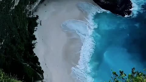 Beautiful beach drone