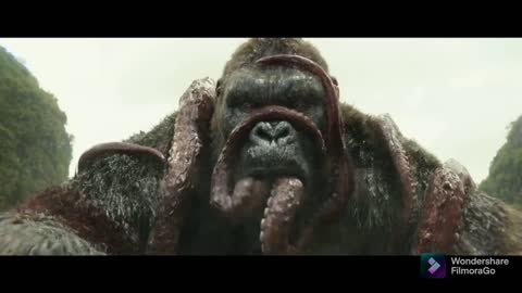 KING KONG EATING A GIANT OCTOPUS WHAT A TOP SCENE