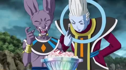 dragonball#goku#beerus# freeza#vegeta Beerus is so greedy about food in dragon ball super