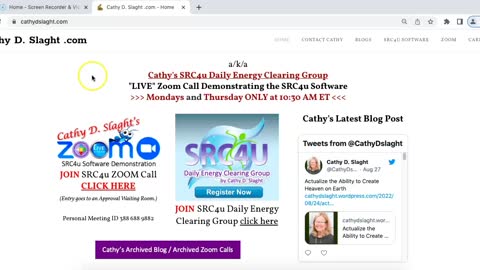 SRC4u Software Zoom Demonstration Call for 9.1.2022 by Cathy D. Slaght