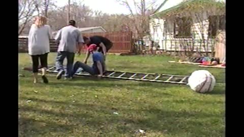 Two Guys Try And Epically Fail To Hang Pinata For A Birthday Party