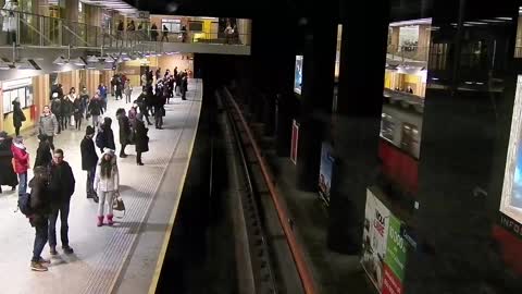 Time Lapse Video Of People At Subway Station