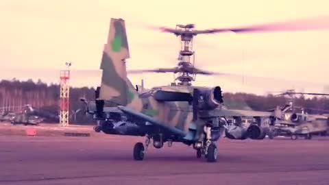 Ka-52 reconnaissance and attack helicopters of the Russian Aerospace Forces in Ukraine