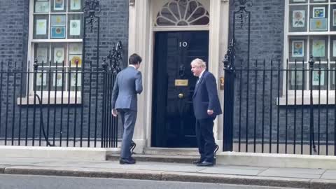 Trudeau had to be snuck into downing Street the back way