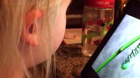 Little Girl Has Bathroom Accident Watching Bug Video