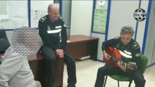 Kind Cop Plays Guitar For Stressed 86yo Alzheimers Man