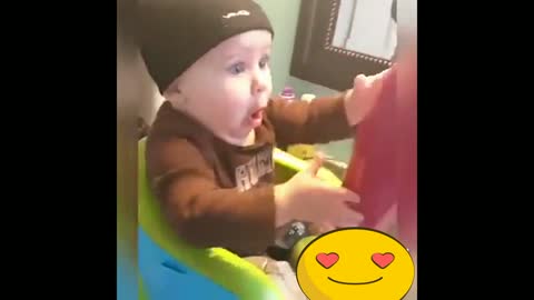 Cute babies dancing Happy.