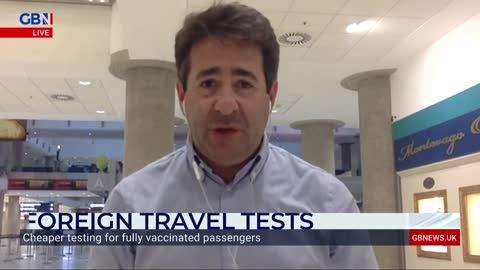 GB News - 'Expert' discusses ruling allowing vaccinated flyers to use a LFT of a PCR
