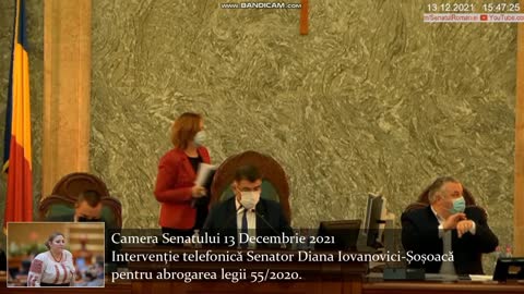Diana Iovanovici-Șoșoacă abrogarea legii Legea 55/2020. Jos dictatura sanitară!