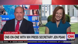 Stelter asks Psaki about press conferences