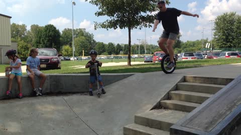 Unicycle at Skate Park 2