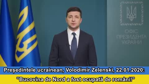 Volodimir Zelenki: Bucovina de Nord a fost ocupată de români!