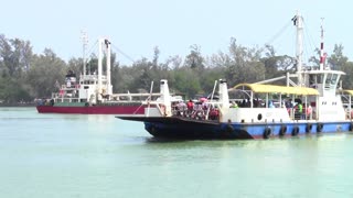 Ships Sailing At Songkhla port in Thailand