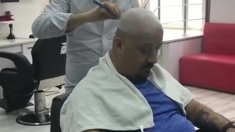 Barber Slap customer