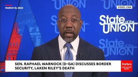 Raphael Warnock- Some Are Trying To 'Score Cheap Political Points' From Death Of Laken Riley