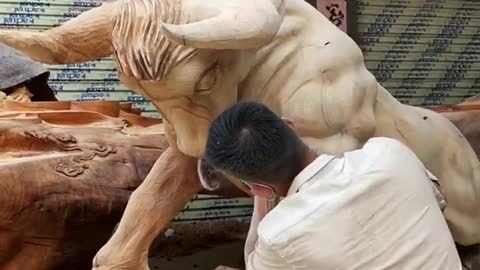 AMAZING WOOD CARVING - woodworking art #woodworkingart #shorts