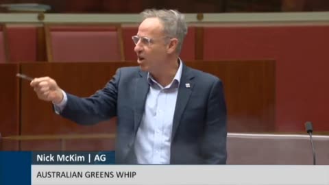 Aussie Senator Nick McKim has a full climate meltdown of his own on the floor 👀