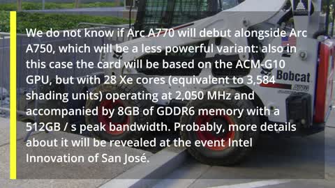 Very reliable Intel Arc A770 Graphics Card could be launched very soon