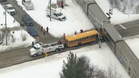 Illinois School Bus Driver Hailed as Hero for Saving Kids on Stalled Bus From Train Strike