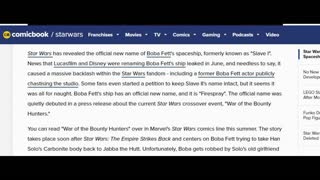 Boba Fetts Starship name change