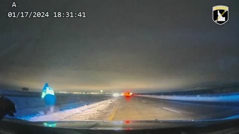 Caught on Camera: ISP trooper runs for his life as semi comes barreling toward