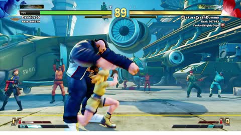 SFV: Zangief (Darklos55) vs Sakura (SakuraCrashDummy)