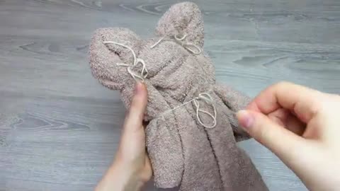 DIY Towel Teddy Bear/ DIY Toys /Towel Toy/ Towel Folding