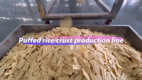 Puffed rice crust production line