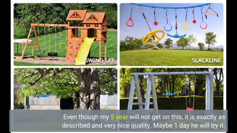See Detailed Review: YAMIPROBI Ninja-Twister Swing Spins Set: Slackline Attachments - 360° Hand...
