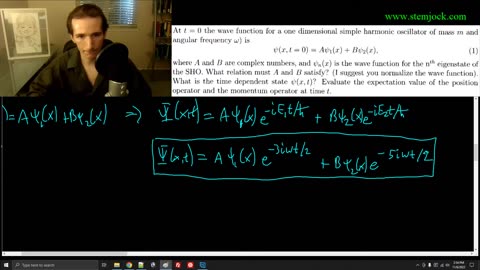 Quantum Mechanics - Simple Harmonic Oscillator - Practice Problem 1