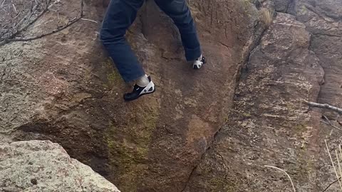 Bouldering before the next winter storm