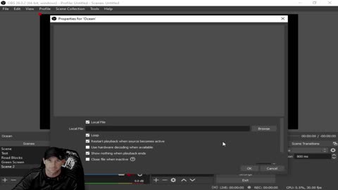 OBS How to Implement in a Back Ground or Backdrop Video Playing