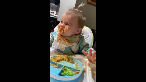 Gabriella Eating Spaghetti...... Too Cute