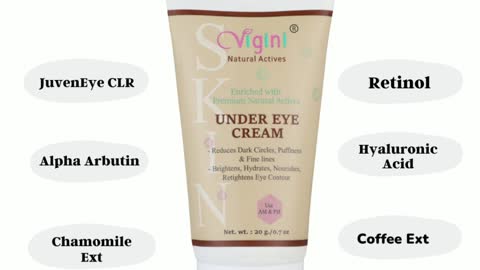 Vigini Under Eye Lift Anti-Ageing Gel Cream for Dark Circles Women Men Wrinkles Puffiness Remover