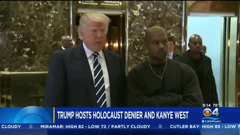 Former President Donald Trump hosts Kanye West and Holocaust denier at Mar-a-lago