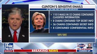 Hannity just did a whole segment on Hillary Clinton’s “deleted” emails