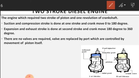 Two stroke diesels engine