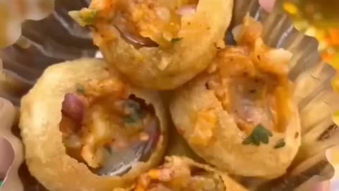 Pani Puri - Indian Street Food - GolGappa - Fuchka - Golgappe - Street food