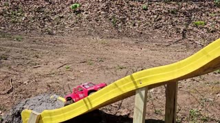 Connie Crawling her Injora Traxxas TRX4 around after the Solar Eclipse