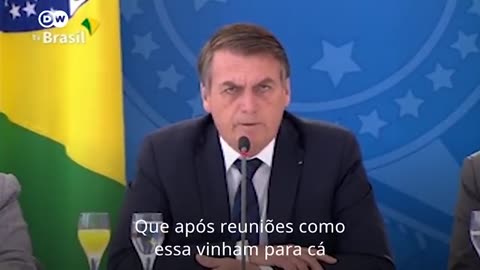 Entenderam quem tirou Bolsonaro : Macron e Merkel não têm "autoridade para discutir desmatamento", diz Bolsonaro