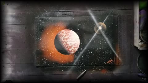 Orange Planet - Spray Paint - ASMR - Full