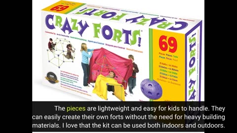 Watch Compete Review: POWER YOUR FUN Fun Forts Glow Fort Building Kit for Kids - 81 Pack Glow i...