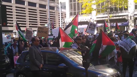 "Resistance is justified!" Pro Palestine March Milwaukee WI 10/22/23
