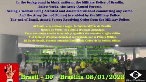 Policia Militar do DF Agride mulher e Exercito Obedece a PM.