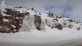 Ice Covered Mountain in BC